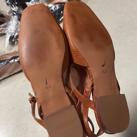 Madewell Jeanne Sling Flats Lizard Leather mc740 - Picture 3 of 3